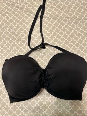 Shade & Shore Black Halter Bikini Top